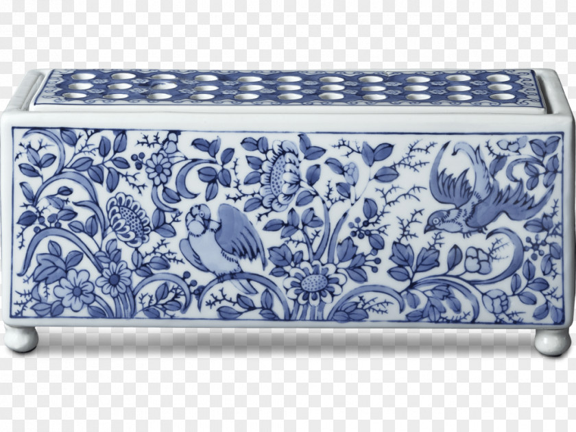 Delftware Blue And White Pottery Porcelain Rectangle PNG