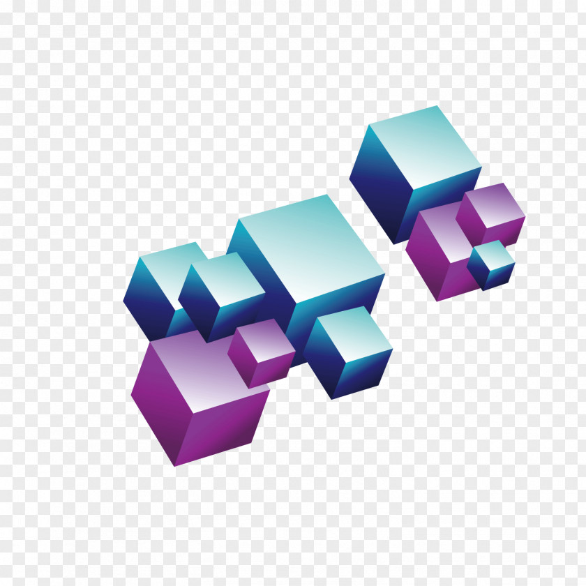 Dreidimensionales Bild Cube Three-dimensional Space Vector Graphics PNG