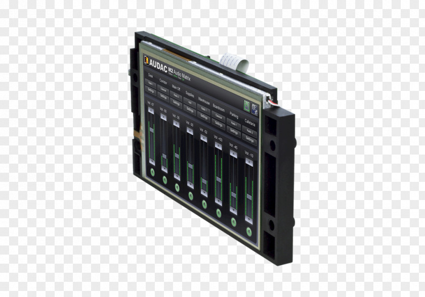 Audio Switcher ModuleDigital Display Mixing Touchscreen AUDAC R2 M2DIS Audac MTX48 PNG