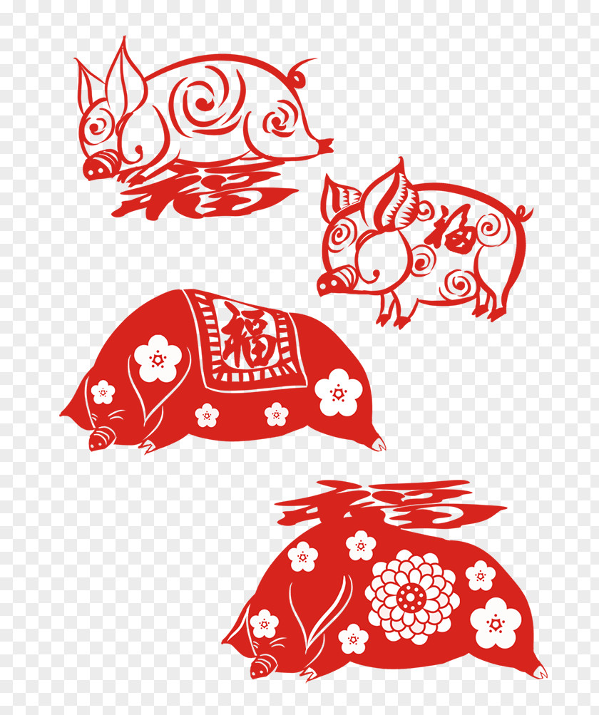 Chinese New Year Papercutting Festival Tradition PNG