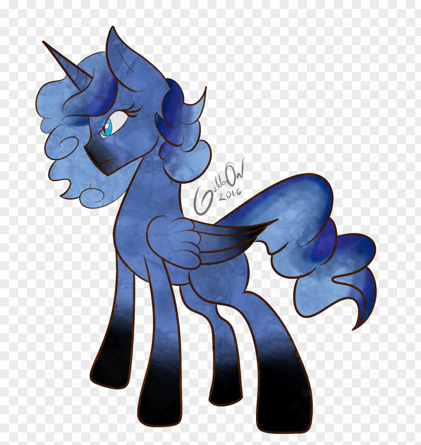 Horse Cobalt Blue Cartoon PNG