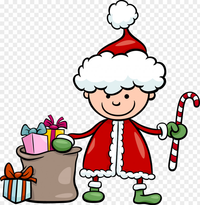 Santa Cartoon Claus Christmas PNG