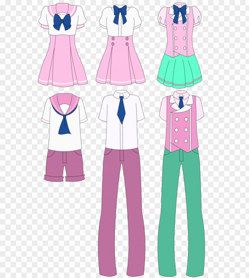 School Uniform Outerwear Pink M Sleeve PNG