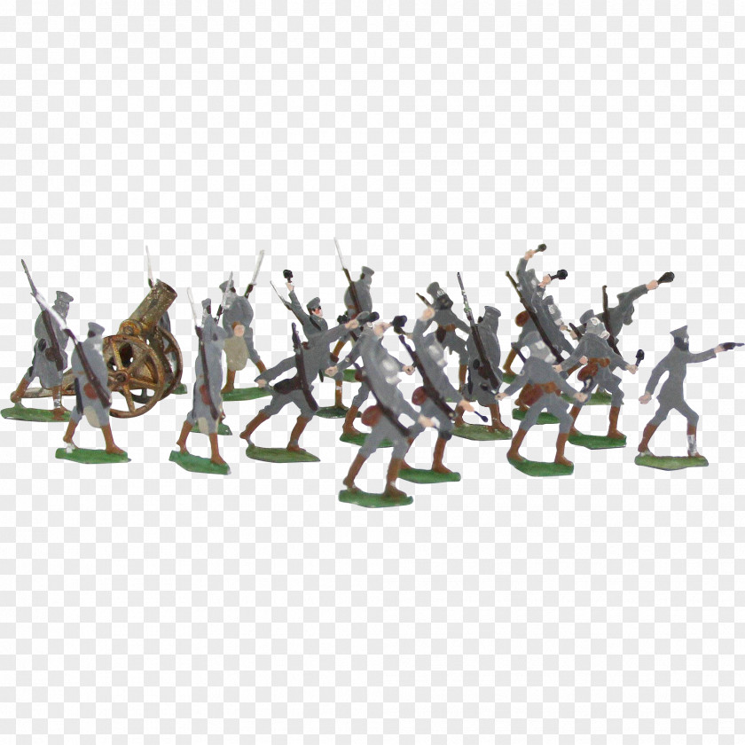 Artillery Tin Soldier Infantry Army Men Toy PNG