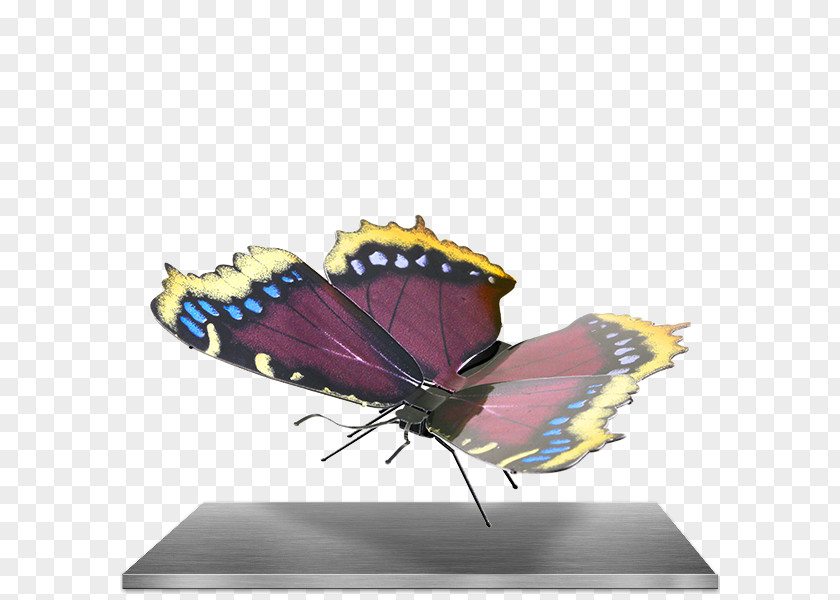 Butterfly Monarch Mourning Cloak Metal Plastic Model PNG