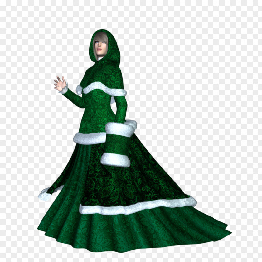 Christmas Tree Costume Design Green Ornament PNG