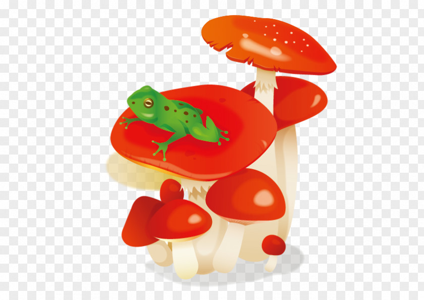 Vector Red Mushroom Fungus Raster Graphics Clip Art PNG