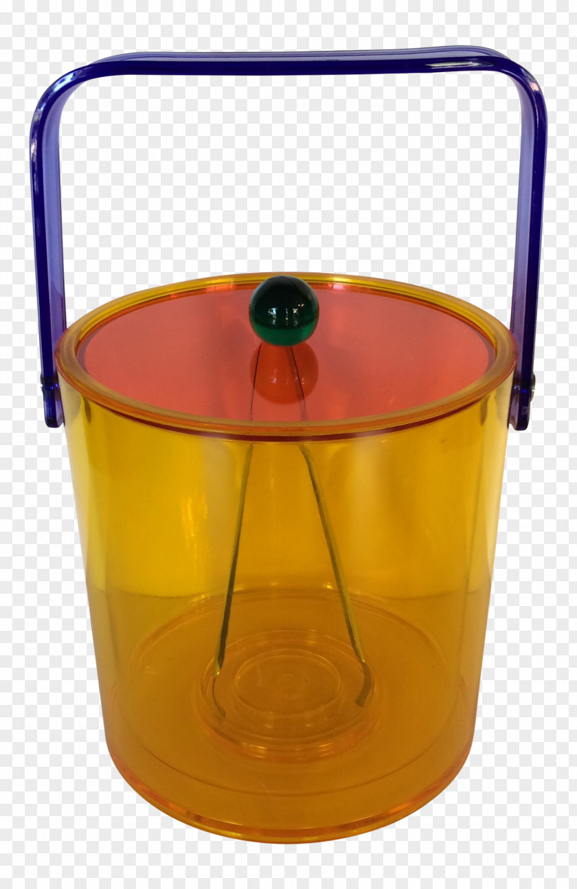 Bucket Cylinder Yellow Background PNG