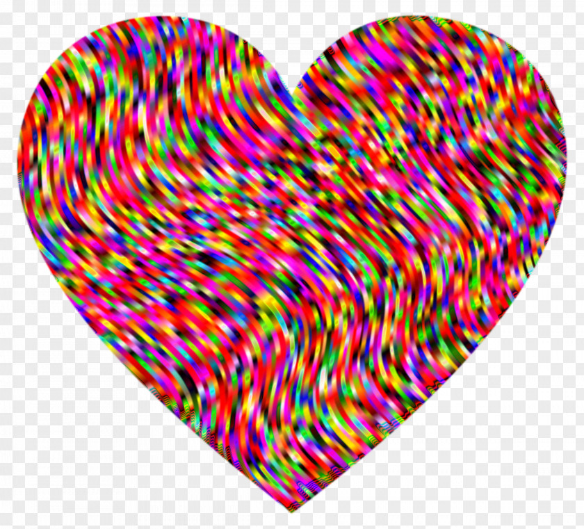 Heart Psychedelia Clip Art PNG