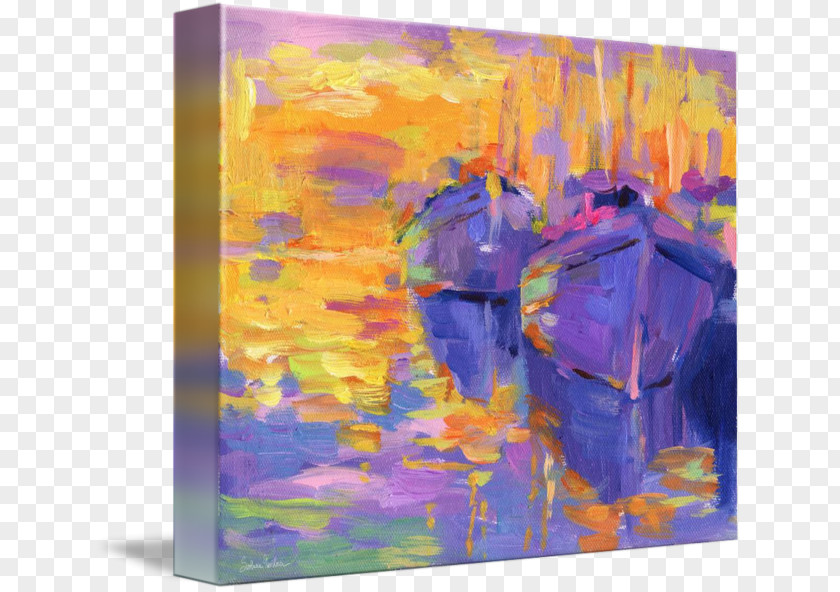 Painting Modern Art Impressionism Gallery Wrap PNG