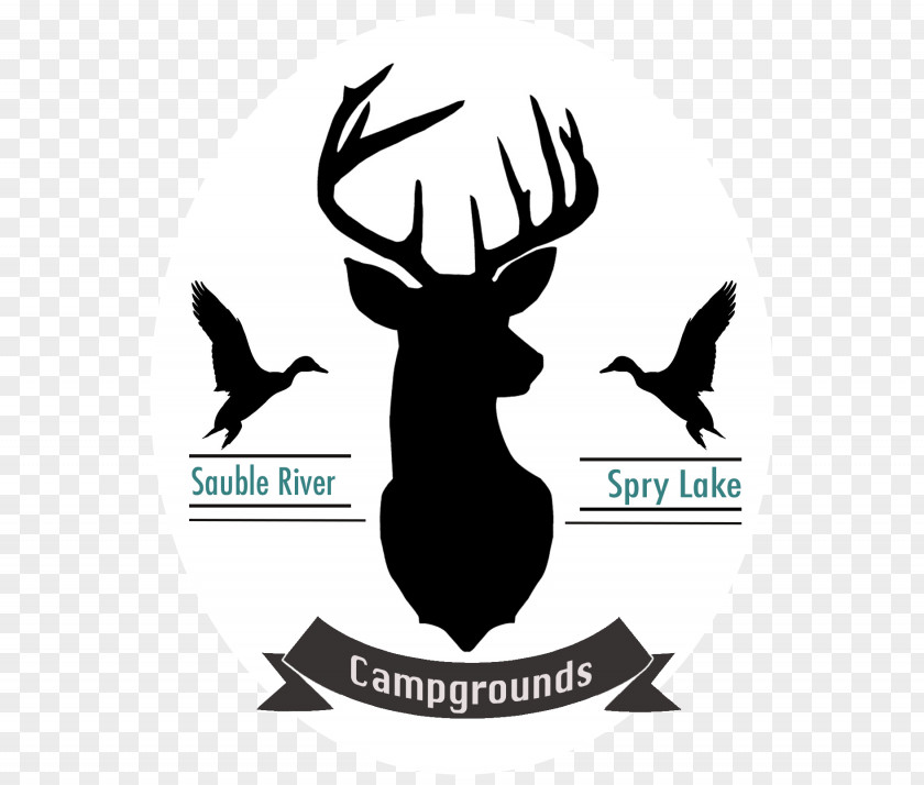 Rivers And Lakes Deer Antler Silhouette Moose PNG
