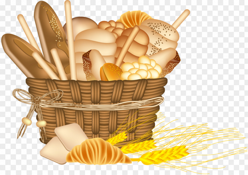 Bread Bakery Basket Of Food Clip Art PNG