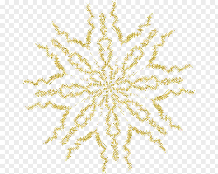 Floating Golden Snowflakes Symmetry Snowflake Pattern PNG