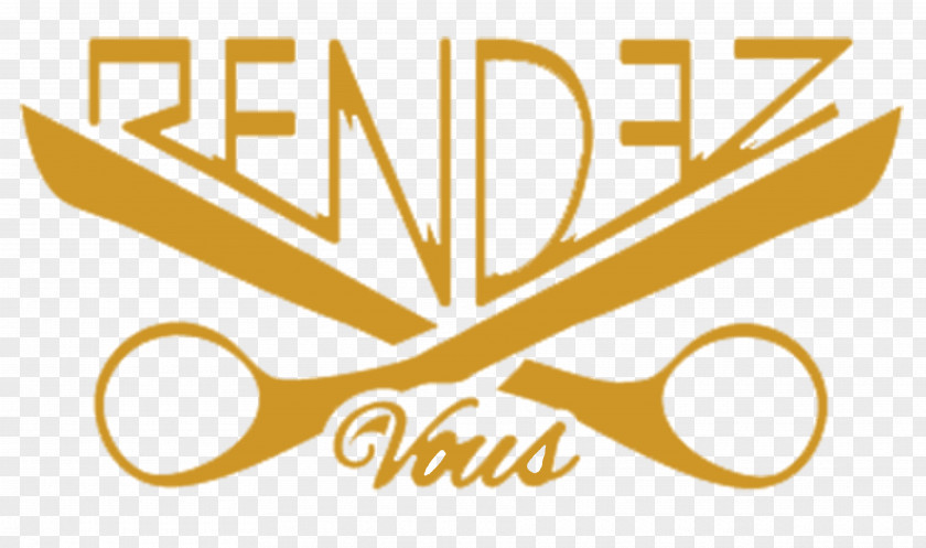 RendezVous Barbers Logo Scissors PNG