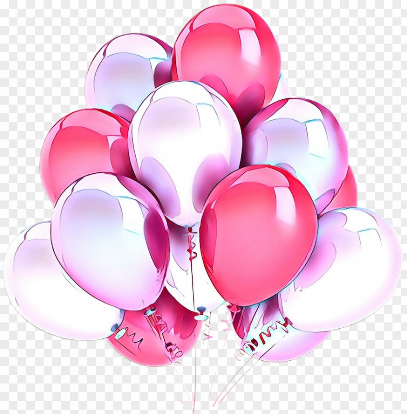 Balloon Pink M Heart PNG