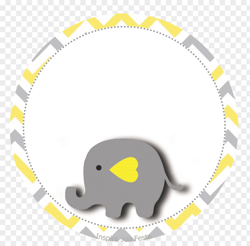 Elephant Baby Shower Yellow Grey Party PNG