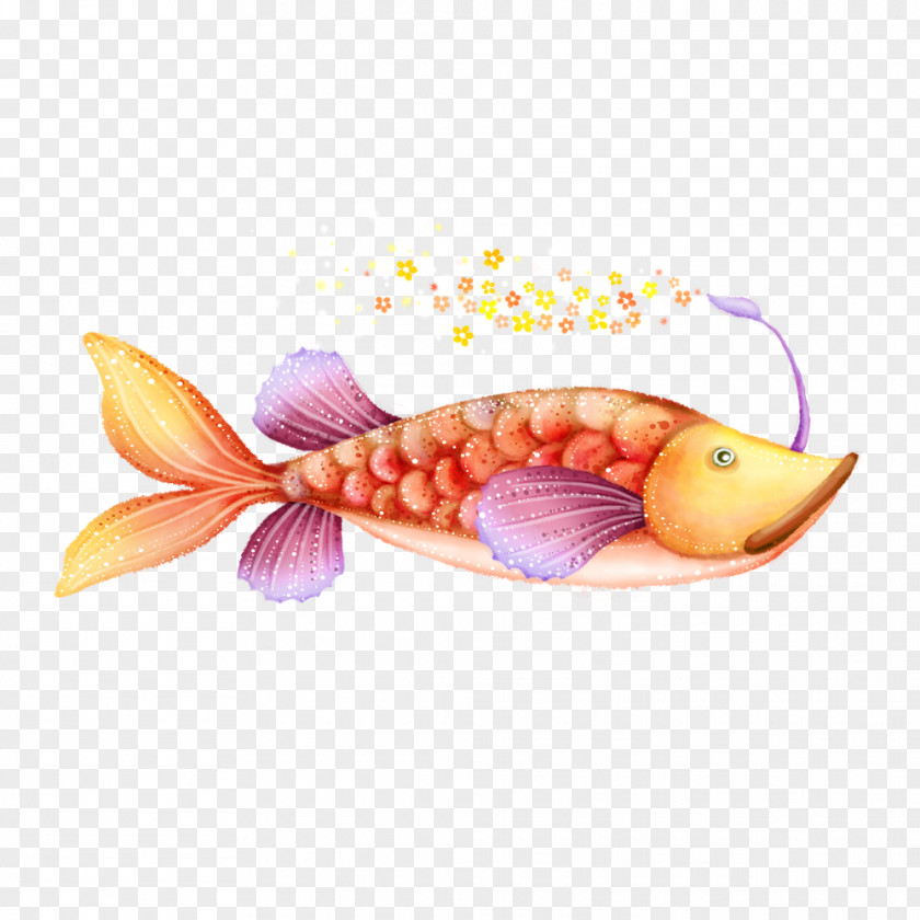 Fish Grassland Illustration PNG
