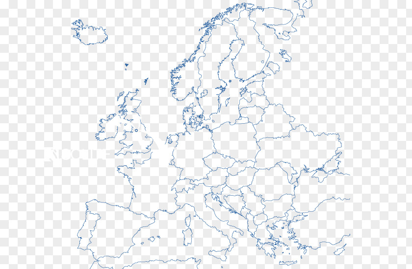 Map Europe Blank World PNG