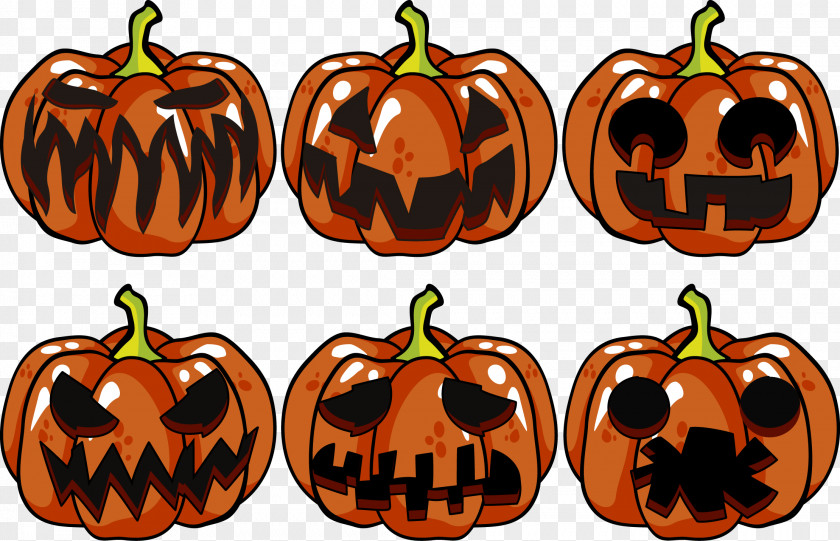 Vector Pumpkin Jack-o-lantern Gourd Halloween PNG