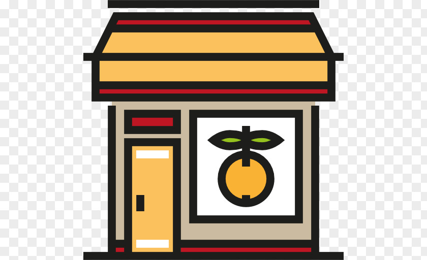 Building Cafe Icon Design Clip Art PNG