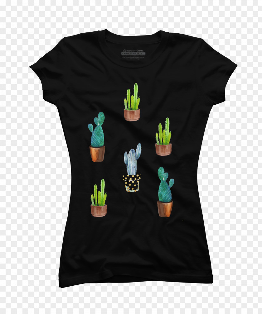 Cactus Creative T-shirt Sleeve Hoodie Sweater Crew Neck PNG