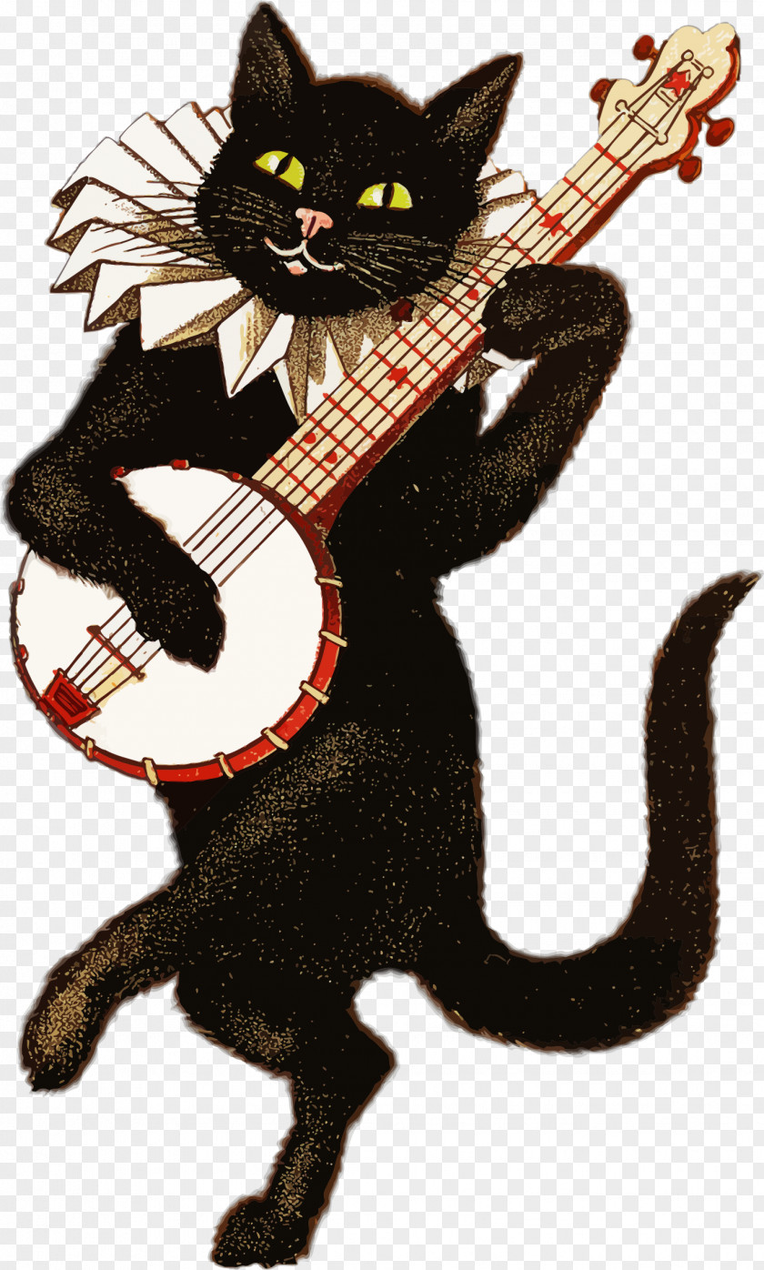 Illustrations Cat T-shirt Kitten Banjo Clip Art PNG