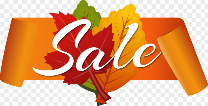 Vector Autumn Discount Sale PNG