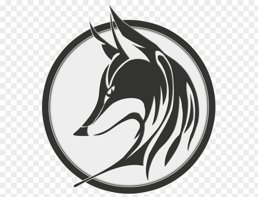Fox Canidae Logo Gray Emblem PNG