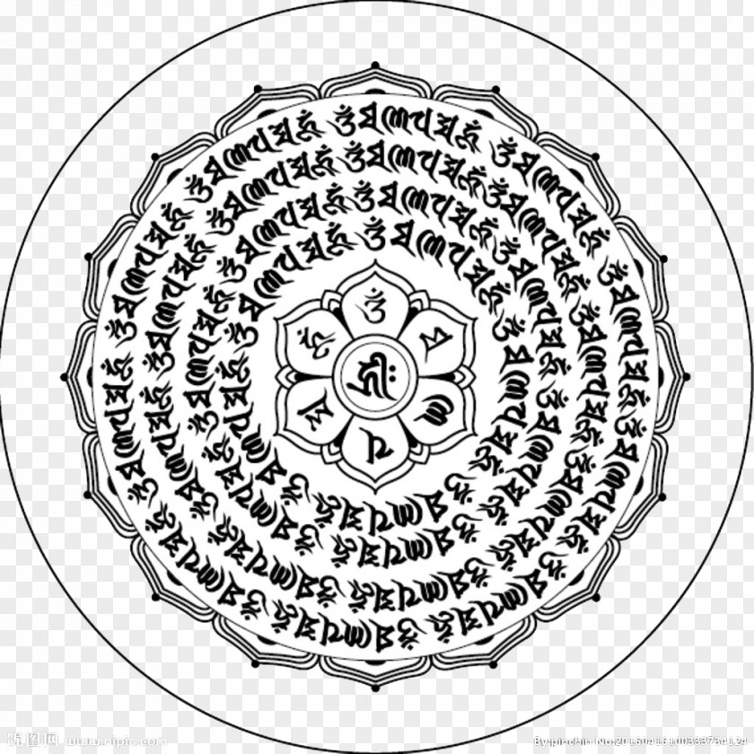 Sanskrit Six Types Of Mantra Heart Sutra Om Mani Padme Hum PNG