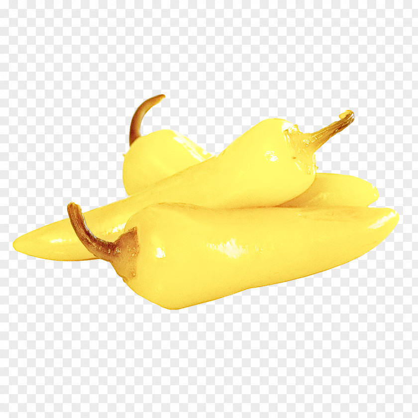 Yellow Pepper Banana Family Food Plant PNG
