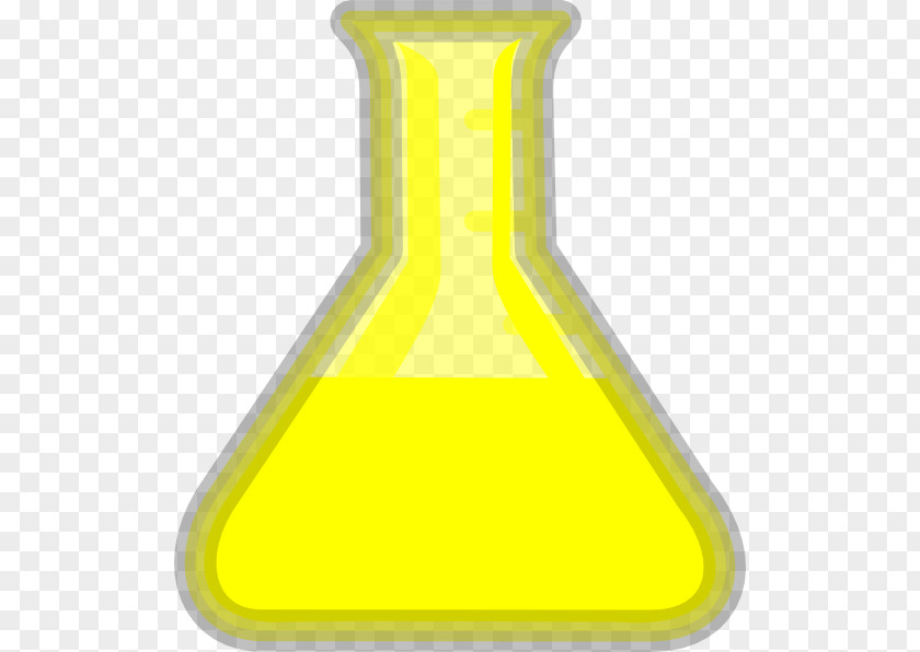 Flask Yellow Angle PNG