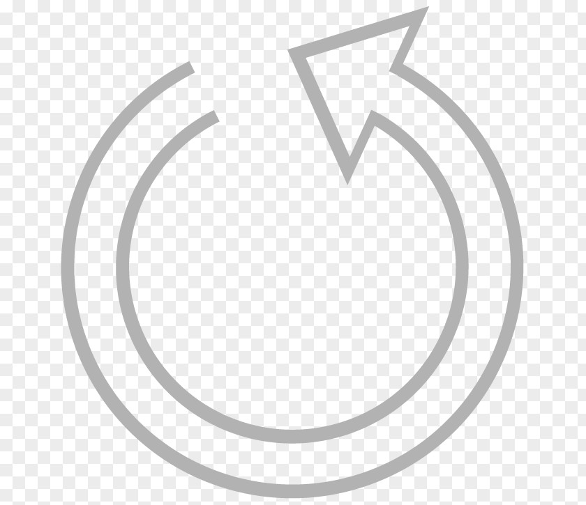 Gray Circle Arrow Curve Clip Art PNG