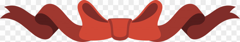 Red Classical Bowknot Shoelace Knot PNG