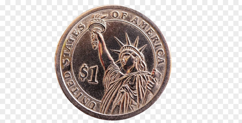 Statue Of Liberty Coin Currency United States Dollar PNG