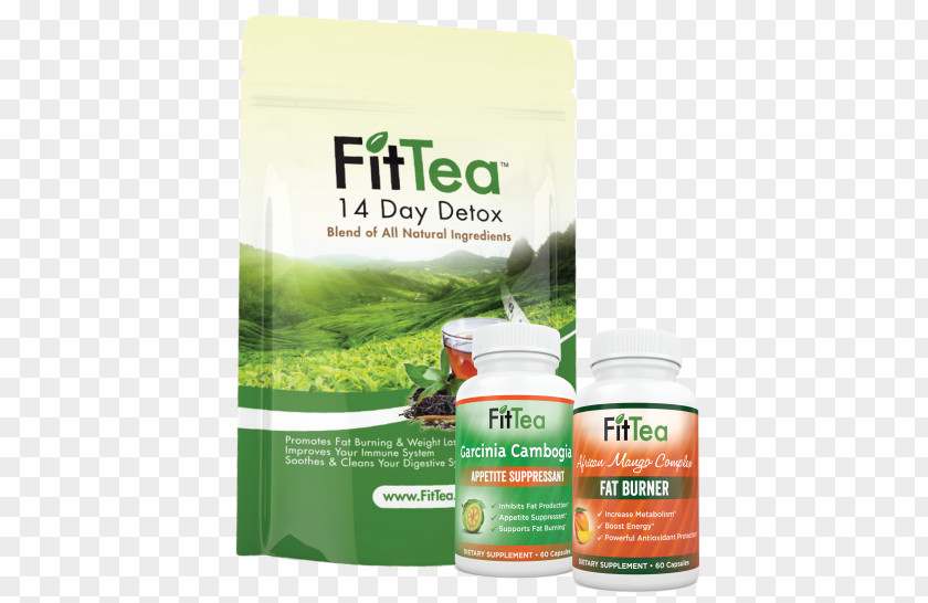 14 Day DetoxTea Green Tea Weight Loss Detoxification FitTea PNG