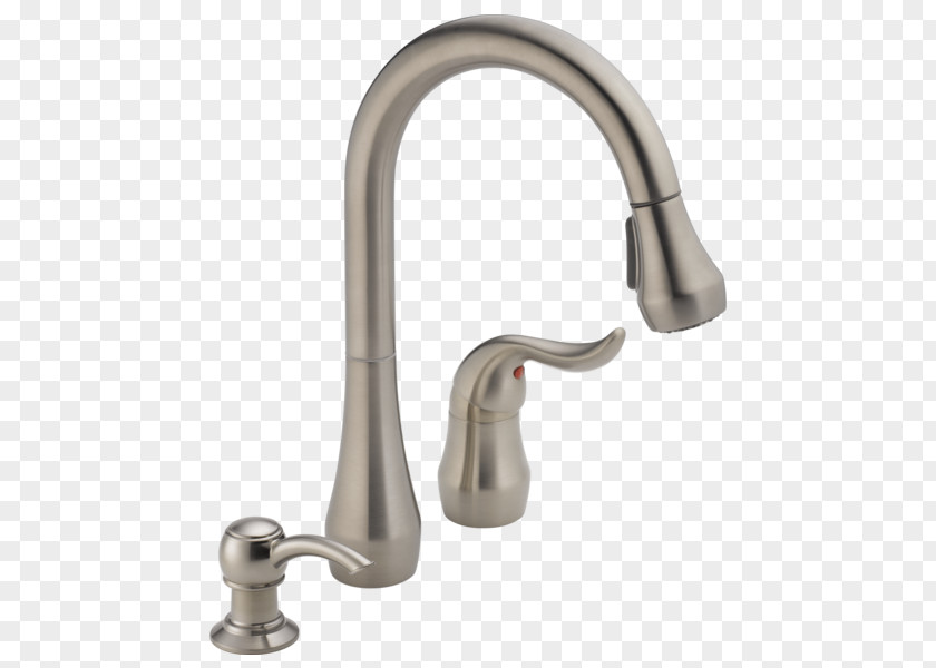 Kitchen Tap Moen Lowe's Stainless Steel PNG
