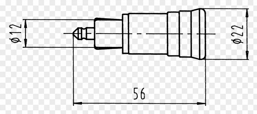 Product Drawing ISO 4165 Electrical Connector PNG