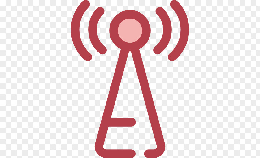 Red Antennae Aerials Internet Wireless PNG