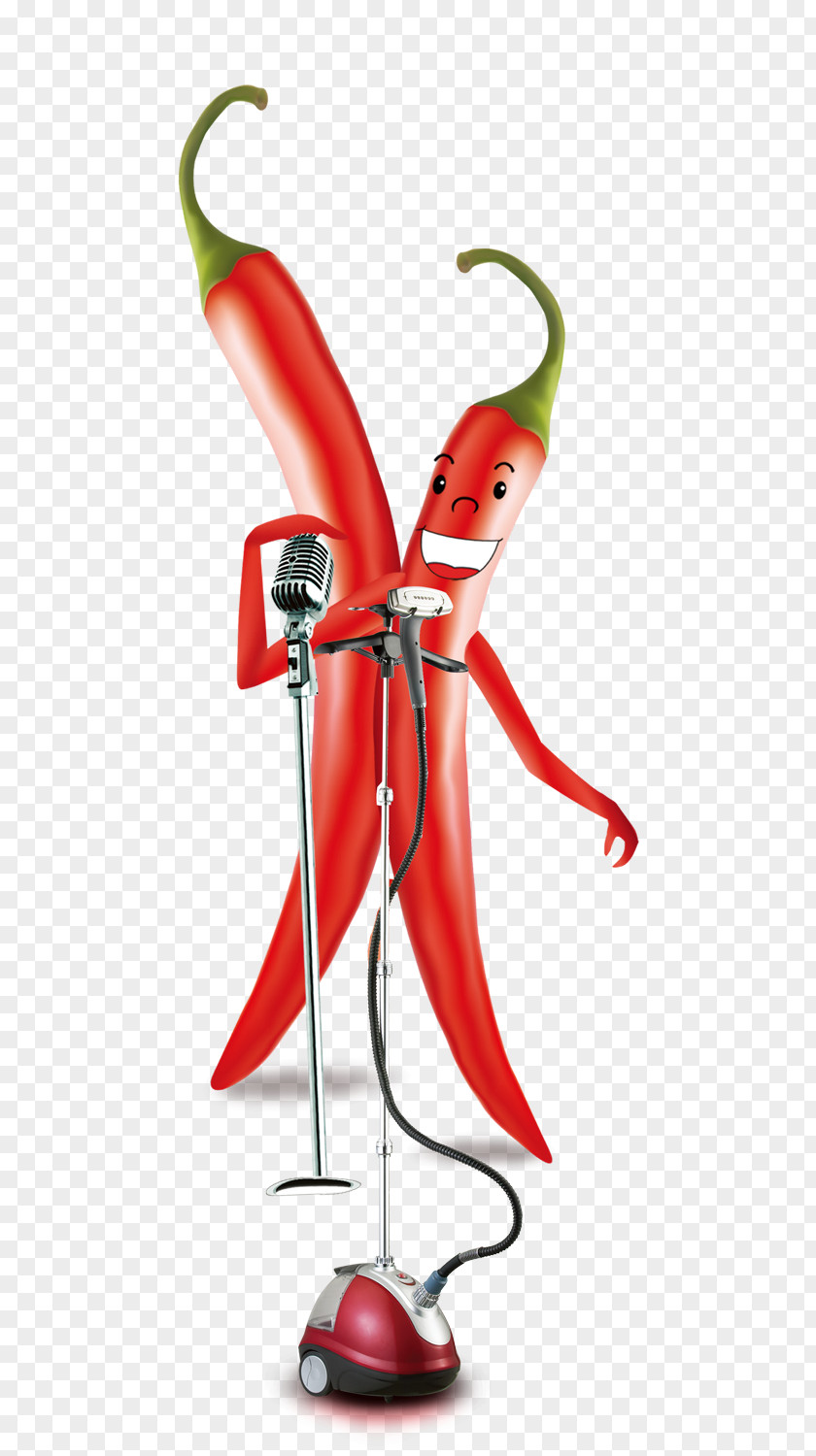 Beautiful People Singing Cartoon Chili Pepper Con Carne Bell PNG