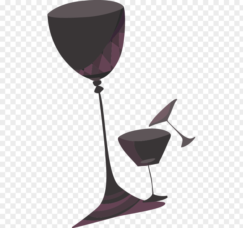 Cup Wine Glass Purple Illustration PNG