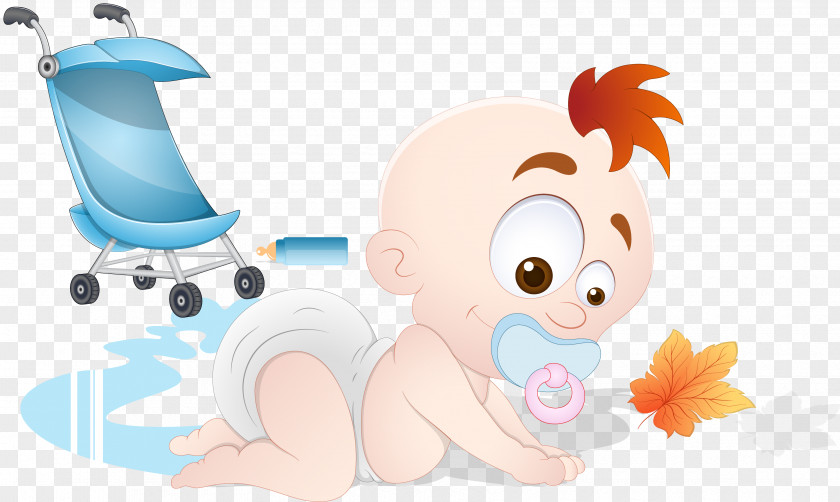 Pacifier Sucking Baby Playing Infant Child Illustration PNG