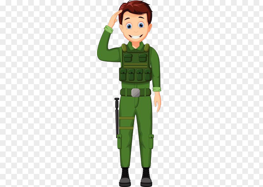 Saluting Soldiers Cartoon Army Soldier Royalty-free PNG