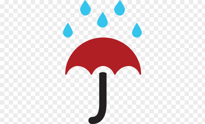 Emoji Rain Umbrella Sticker Text Messaging PNG