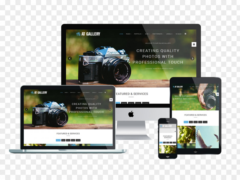 Responsive Web Design Template System Joomla PNG