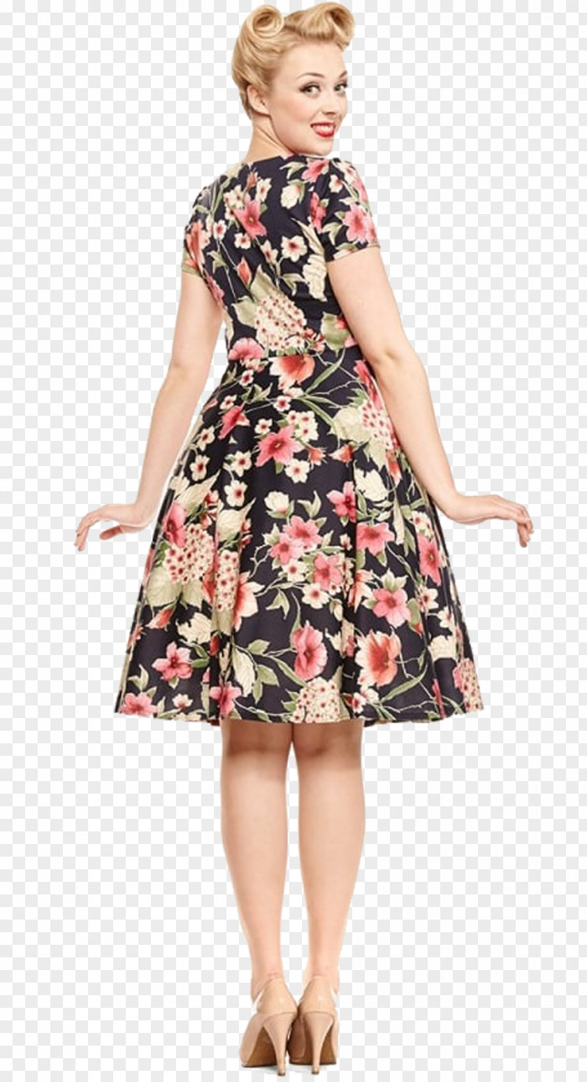 Swing Dress Cocktail Clothing Sizes Polka Dot PNG