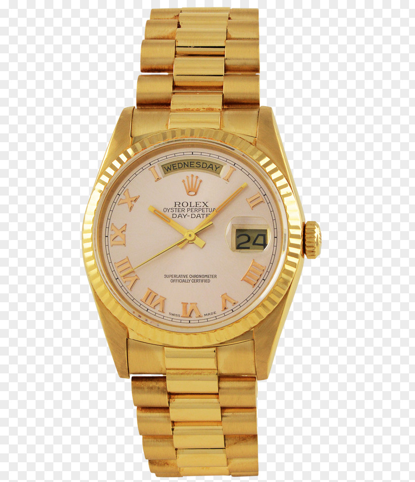 Watch Rolex Day-Date Gold Clock PNG