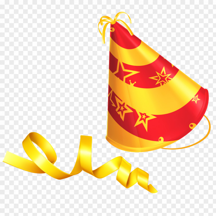 Yellow Streamers And Festive Cap Happy Birthday To You Blahou017eelanie Wish Party PNG