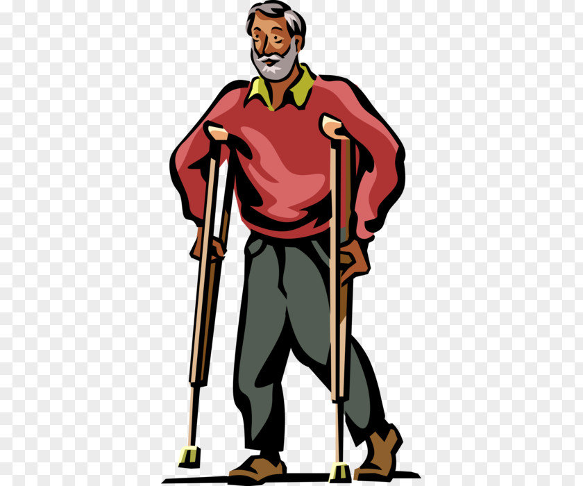 Crutches Poster Patient Vector Graphics Pharmaceutical Drug Illustration Clip Art PNG