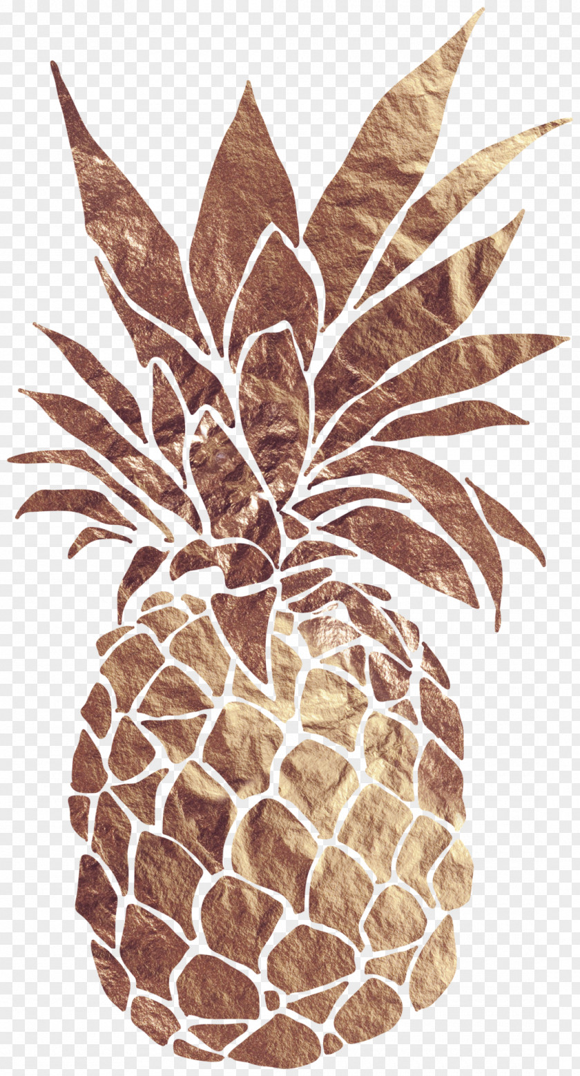 Gold Pineapple Printing Printmaking Art PNG