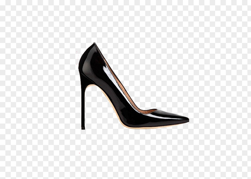 Manolo Brand Thin Black Woman With High Heels Shoe High-heeled Footwear Designer Clothing PNG